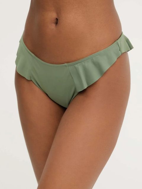 Answear.LAB dwuczęściowy strój kąpielowy kolor zielony lekko usztywniona miseczka