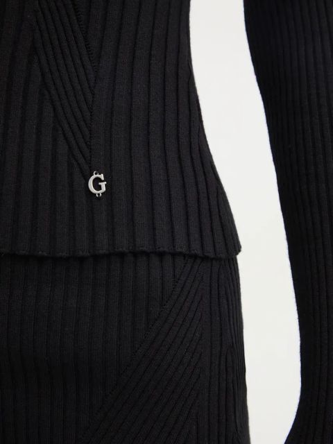 Guess sweter ISABELLA damski kolor czarny lekki W4BR19 Z3HP2