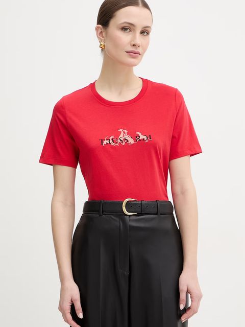 Trussardi t-shirt bawełniany - zdjęcie produktu nr 2