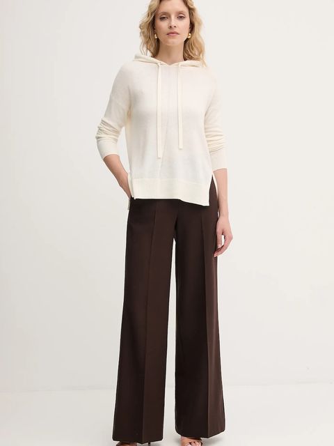 Marella sweter z domieszką wełny Emme by Marella damski kolor beżowy lekki 2525366011200