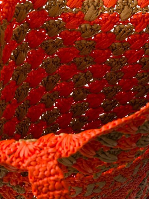 Prada crochet-knit tote bag - Orange - zdjęcie produktu nr 2