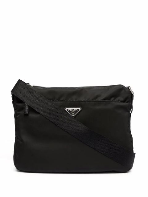 Prada triangle logo shoulder bag - Black - zdjęcie produktu nr 1