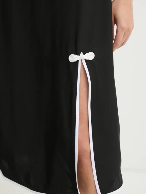 The Sleeper sukienka kolor czarny midi prosta DRDR03P002F