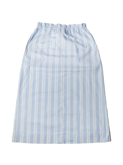STAUD Shore striped-pattern midi skirt - Blue - zdjęcie produktu nr 2