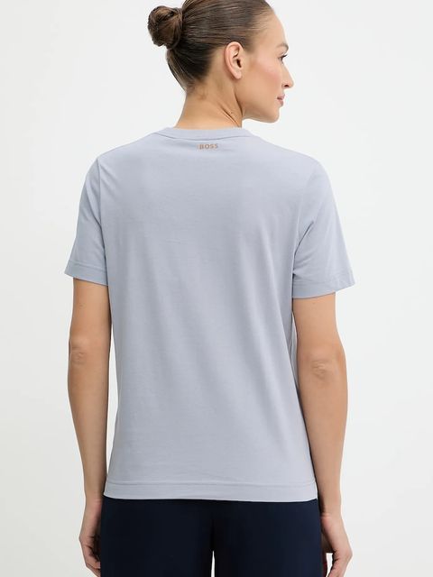 BOSS t-shirt bawełniany damski kolor niebieski 50457259
