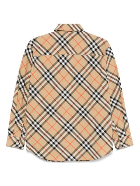 Burberry IP-check shirt - Neutrals - zdjęcie produktu nr 2