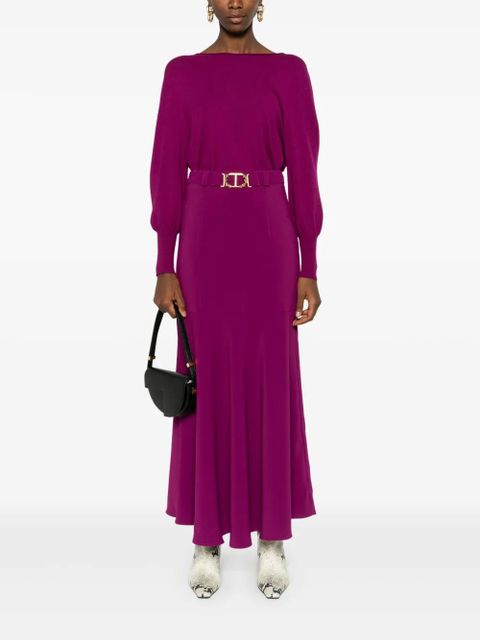 TWINSET belted maxi skirt - Pink - zdjęcie produktu nr 2