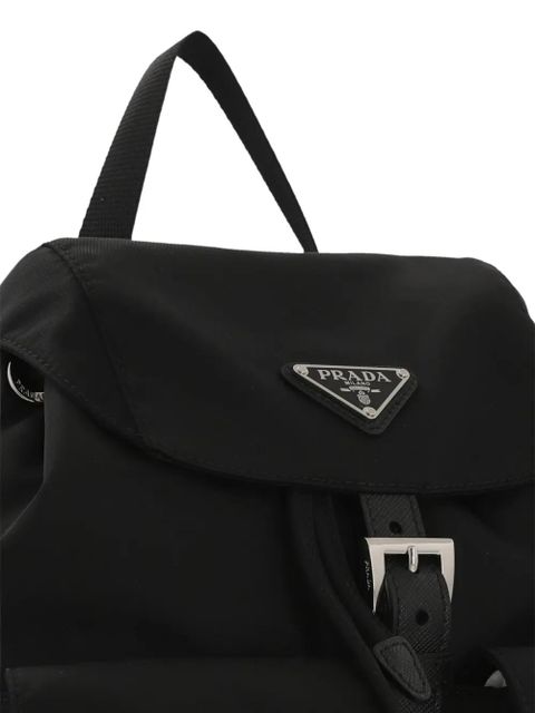 Prada small triangle-logo backpack - Black