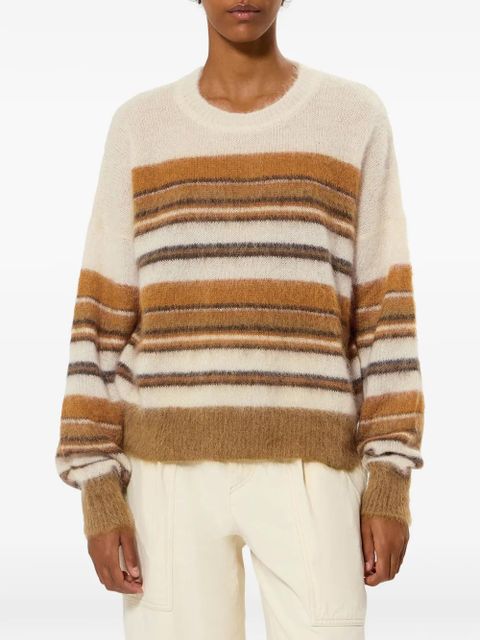 MARANT ÉTOILE DRUSSELL striped pullover - Neutrals