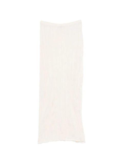 TOTEME crinkled midi skirt - Neutrals - zdjęcie produktu nr 1
