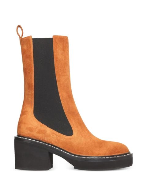 KHAITE suede boots - Brown - zdjęcie produktu nr 1