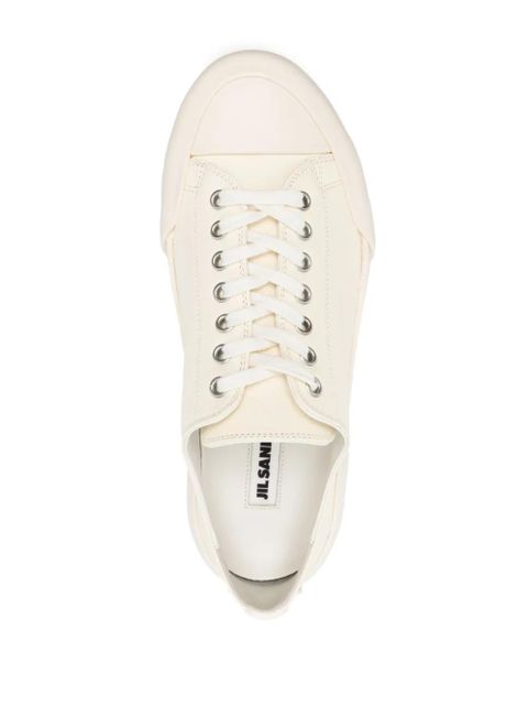 Jil Sander lace-up low-top sneakers - White