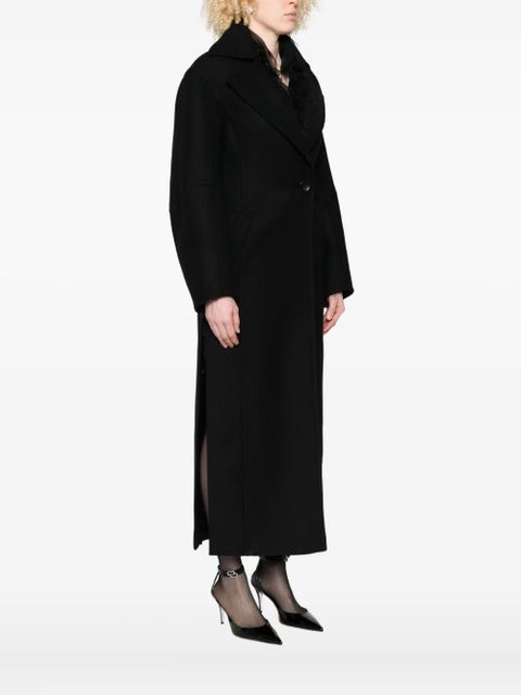 Blumarine single-breasted coat - Black