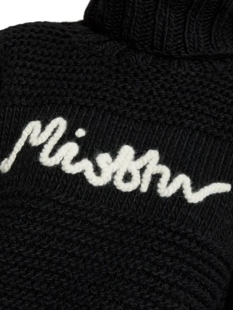 MISBHV roll-neck logo-detail sweater - Black