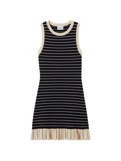 Claudie Pierlot striped trim knitted dress - Blue - zdjęcie produktu nr 1