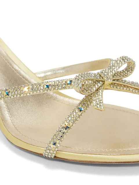 René Caovilla crystal-embellishment sandals - Gold - zdjęcie produktu nr 2