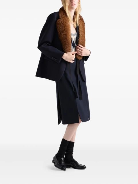 Prada slited midi skirt - Blue - zdjęcie produktu nr 2