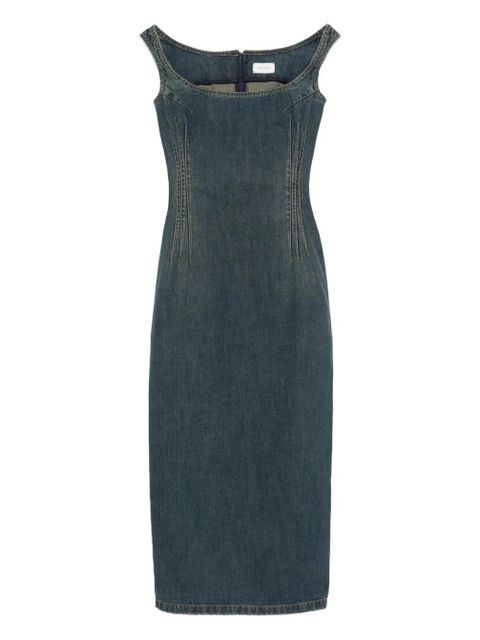Magda Butrym square-neck denim dress - Blue - zdjęcie produktu nr 1