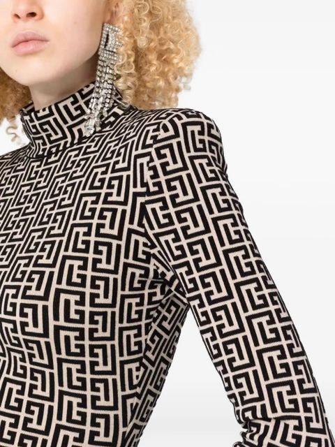 Balmain monogram sweater - Neutrals