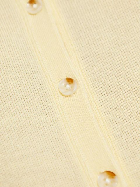 Posse button-front wool cardigan - Yellow