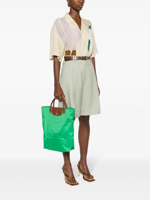 Longchamp medium Le Pliage tote bag - Green