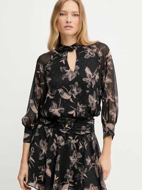 Pinko sukienka kolor czarny mini rozkloszowana 105595 A2ST - zdjęcie produktu nr 1