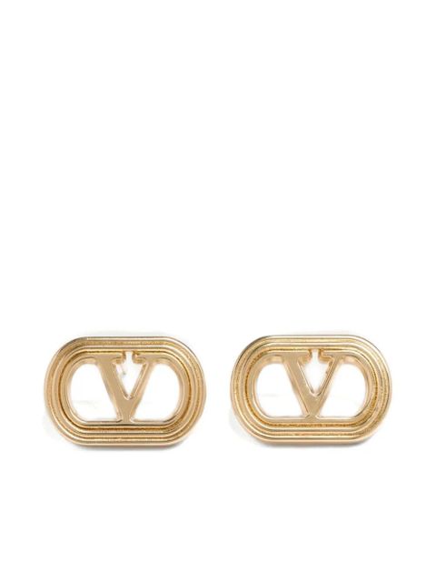 Valentino Garavani Ovalette polish-finish earrings - Gold