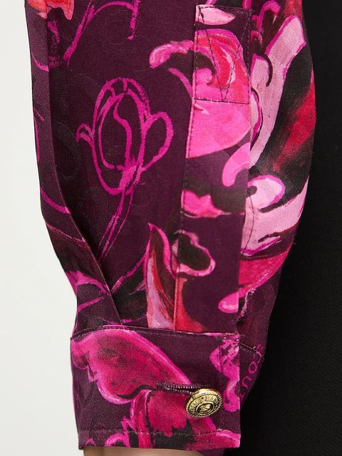 Versace Jeans Couture koszula damska kolor fioletowy regular z kołnierzykiem klasycznym 79HAL201 NS671