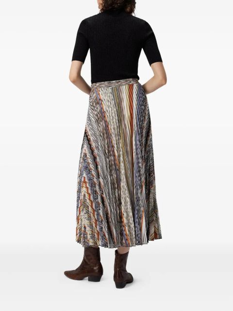 Missoni pleated knit midi skirt - Neutrals - zdjęcie produktu nr 2