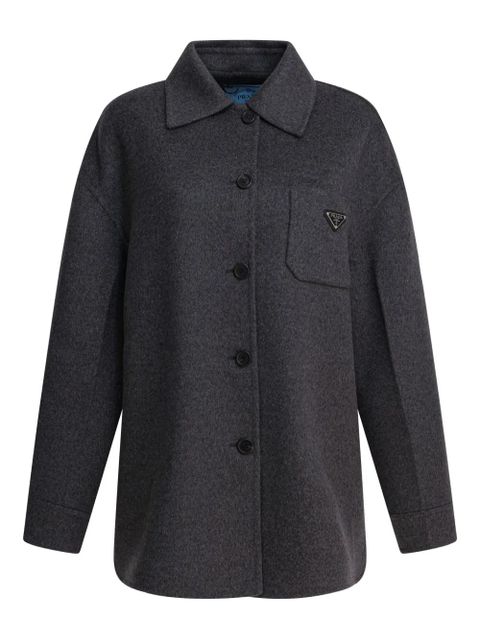 Prada double-breasted patch-pocket jacket - Grey - zdjęcie produktu nr 1