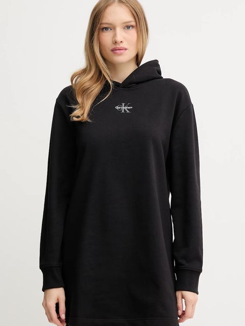 Calvin Klein Jeans sukienka kolor czarny mini oversize LV047D229G - zdjęcie produktu nr 1