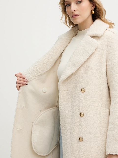 Guess płaszcz LAILA kolor beżowy W5BL62 W4190