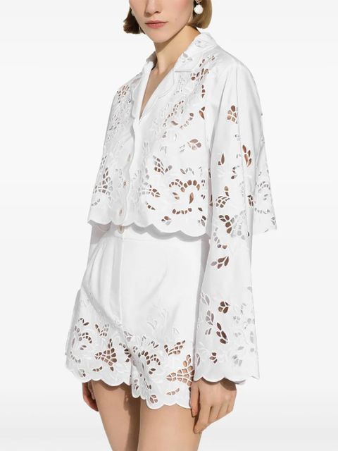 Dolce & Gabbana Cut-out detailing shorts - White