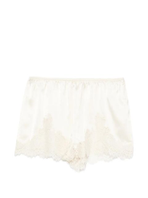 DÔEN Iona lace-trim mini shorts - Neutrals - zdjęcie produktu nr 1