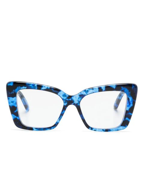 Balenciaga Eyewear tortoiseshell cat-eye glasses - Blue - zdjęcie produktu nr 1