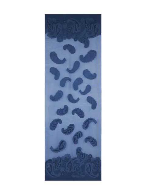 ETRO paisley jacquard scarf - Blue - zdjęcie produktu nr 2