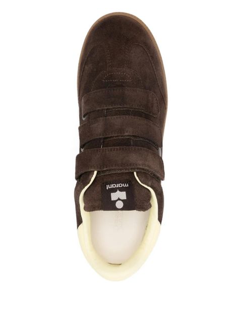 ISABEL MARANT Beth suede touch-strap sneakers - Brown
