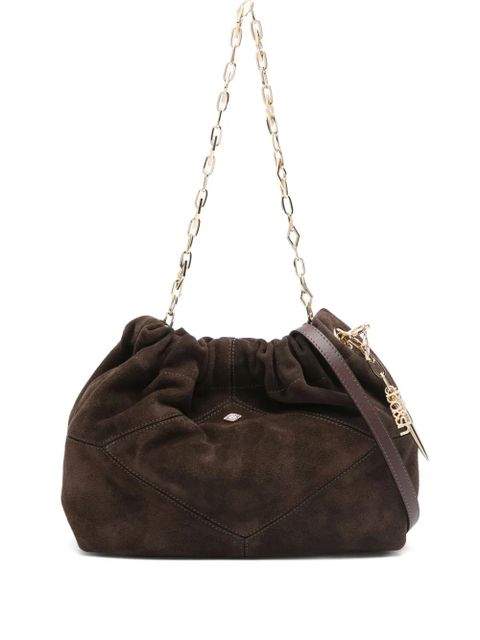 Ba&Sh mini June suede tote bag - Brown - zdjęcie produktu nr 1
