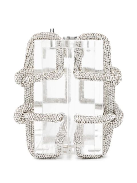 Cult Gaia Bess Caged shoulder bag - White