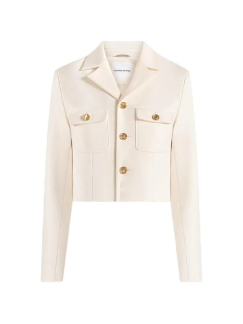 Manière De Voir Daphina buttoned cropped jacket - Neutrals - zdjęcie produktu nr 1