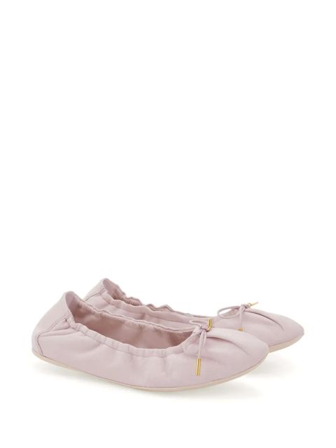 Ferragamo bow-detailing ballerina shoes - Pink - zdjęcie produktu nr 2