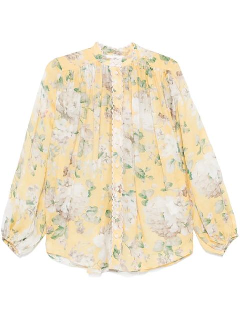 ZIMMERMANN acacia scallop shirt - Yellow - zdjęcie produktu nr 1