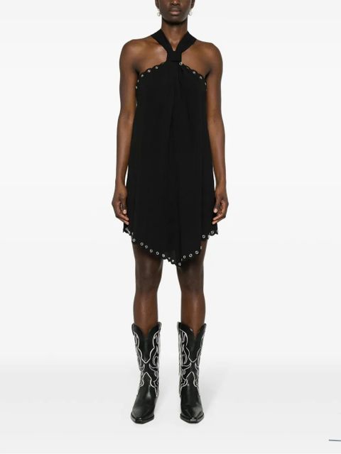 ISABEL MARANT Tegany scalloped mini dress - Black