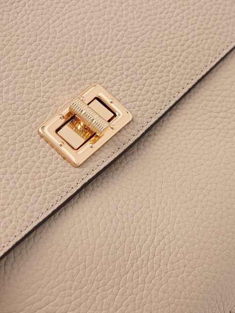 Geox torebka skórzana kolor beżowy D25KAA-00046-C9999