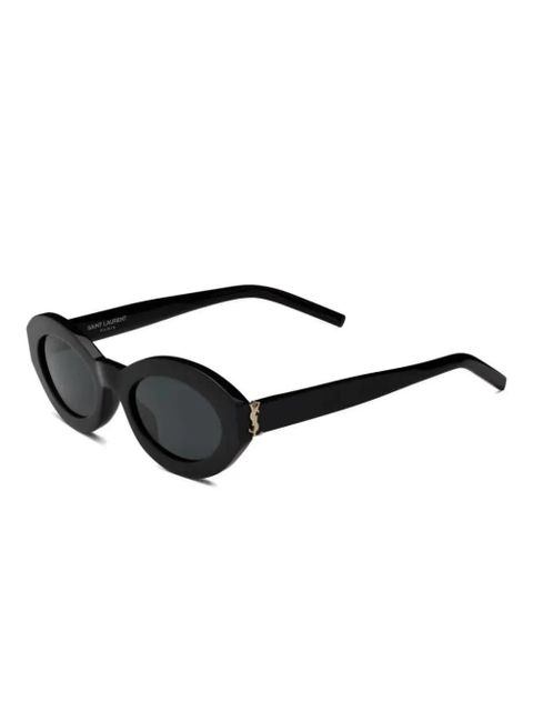 Saint Laurent Eyewear SL M136 oval-frame sunglasses - Black - zdjęcie produktu nr 2