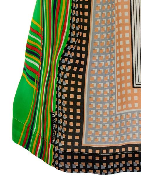 Marine Serre mix-print shirt - Neutrals