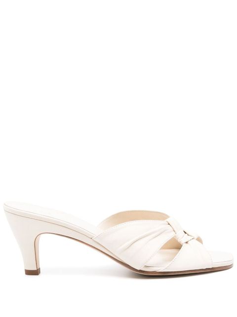 The Row 65mm Soft Knot sandals - White