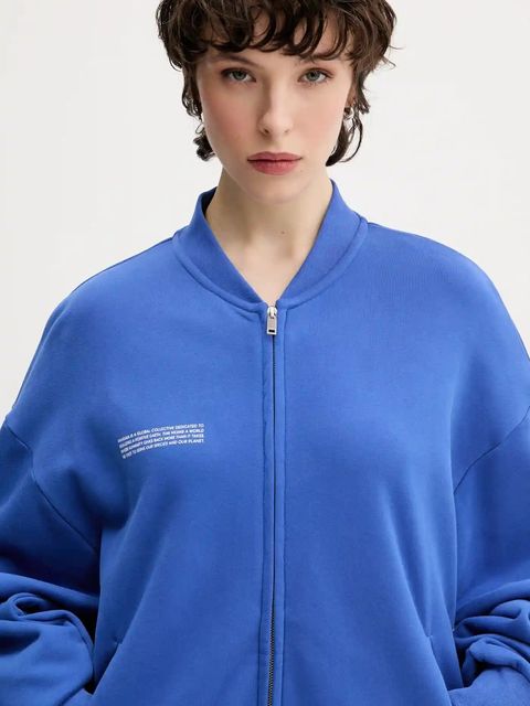 Pangaia kurtka Midweight Bomber Jacket kolor niebieski przejściowa 10002360