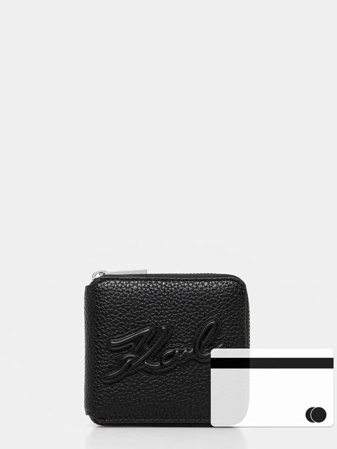 Karl Lagerfeld portfel damski kolor czarny A1W32054