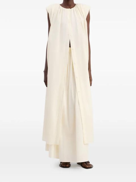 LouLou de Saison button-fastening midi dress - Neutrals